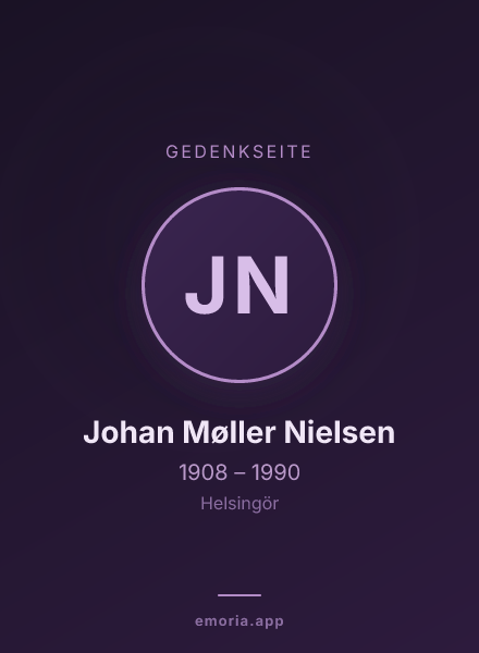 Gedenkportrait von Johan Møller Nielsen