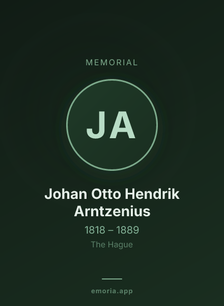 Memorial portrait of Johan Otto Hendrik Arntzenius