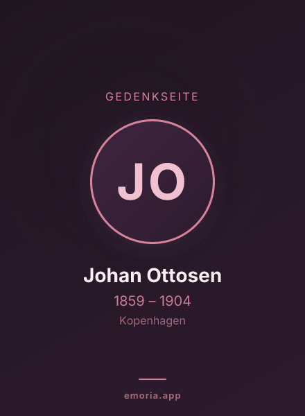 Gedenkportrait von Johan Ottosen