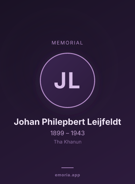 Memorial portrait of Johan Philepbert Leijfeldt