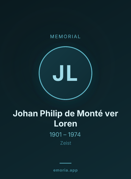 Memorial portrait of Johan Philip de Monté ver Loren