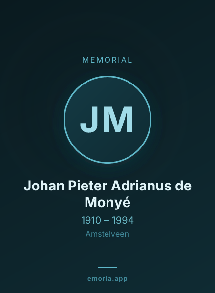 Memorial portrait of Johan Pieter Adrianus de Monyé