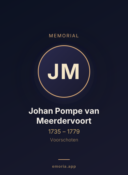 Memorial portrait of Johan Pompe van Meerdervoort