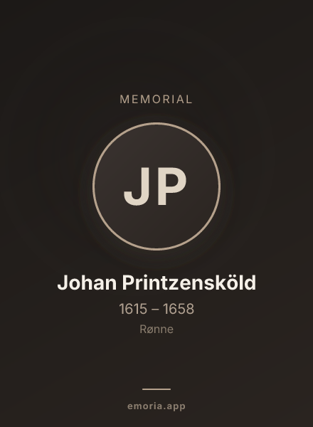 Memorial portrait of Johan Printzensköld