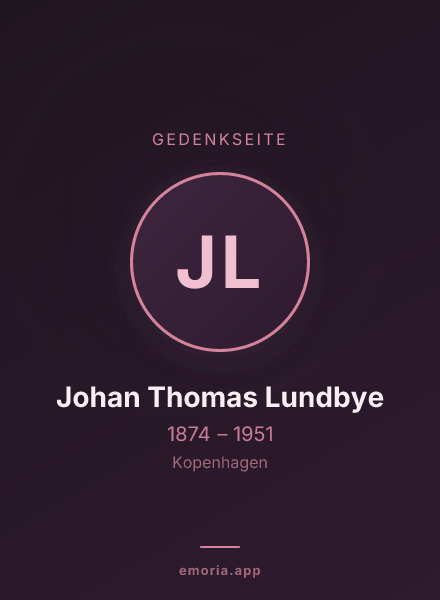Gedenkportrait von Johan Thomas Lundbye