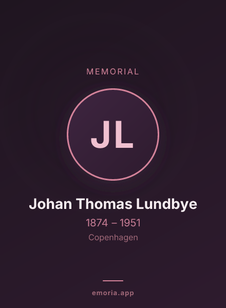 Memorial portrait of Johan Thomas Lundbye