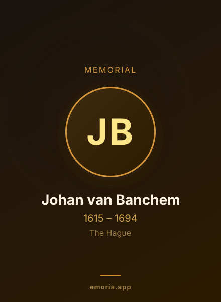 Memorial portrait of Johan van Banchem