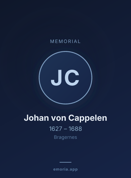 Memorial portrait of Johan von Cappelen