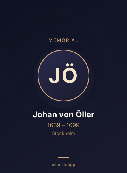 Memorial portrait of Johan von Öller