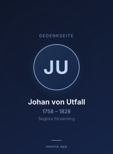 Gedenkportrait von Johan von Utfall