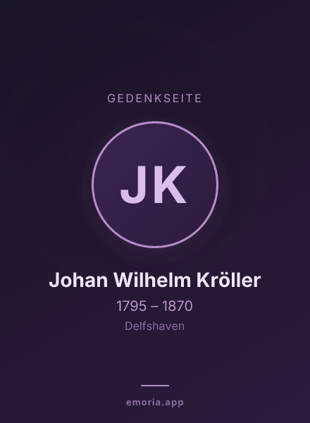 Gedenkportrait von Johan Wilhelm Kröller