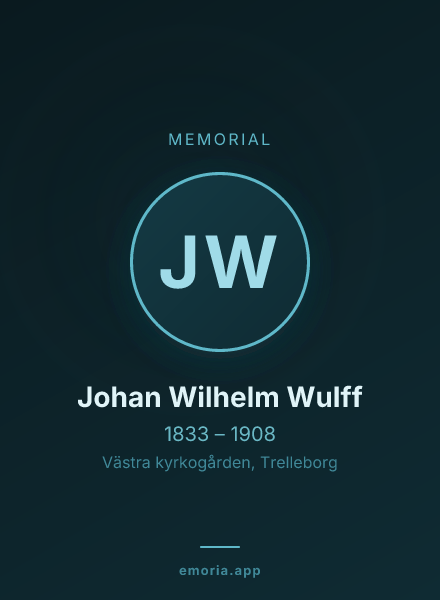 Memorial portrait of Johan Wilhelm Wulff