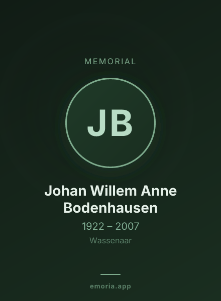 Memorial portrait of Johan Willem Anne Bodenhausen