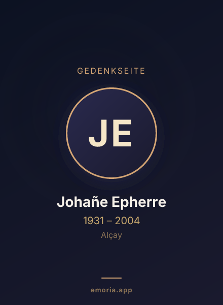 Gedenkportrait von Johañe Epherre