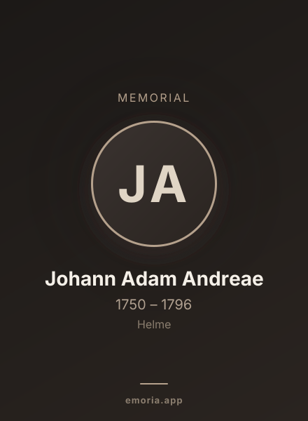 Memorial portrait of Johann Adam Andreae