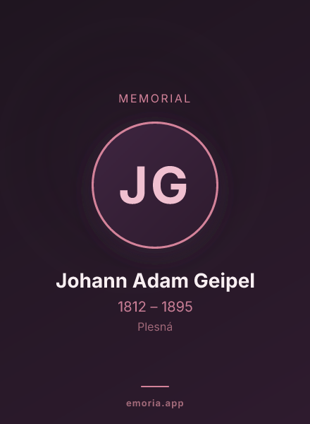 Memorial portrait of Johann Adam Geipel
