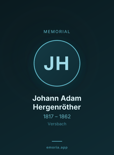 Memorial portrait of Johann Adam Hergenröther