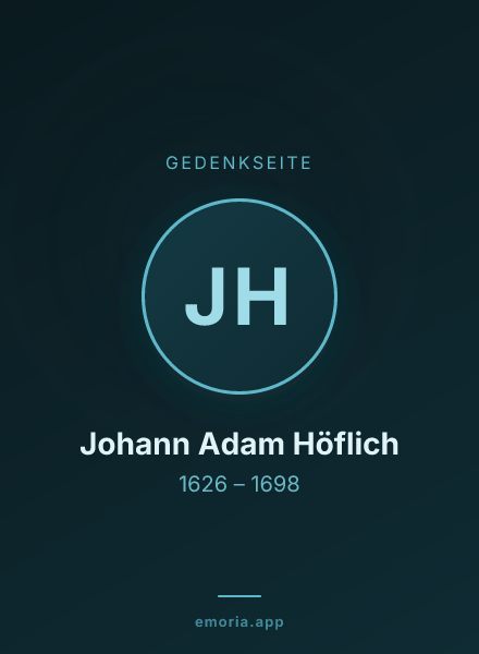 Gedenkportrait von Johann Adam Höflich