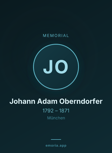 Memorial portrait of Johann Adam Oberndorfer