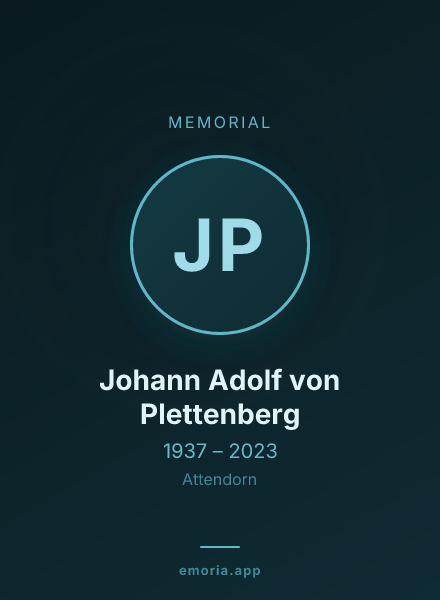 Memorial portrait of Johann Adolf von Plettenberg
