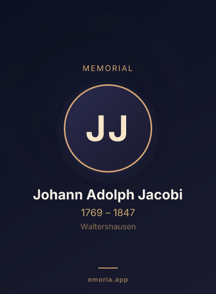 Memorial portrait of Johann Adolph Jacobi