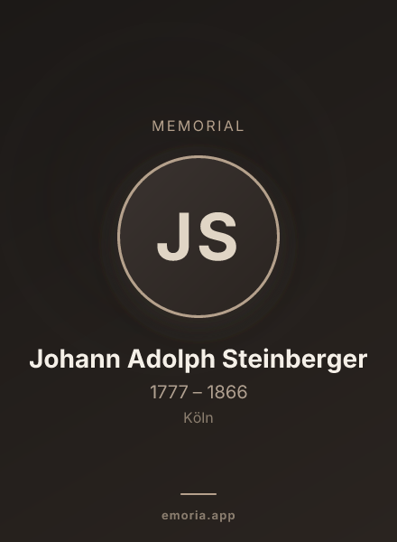 Memorial portrait of Johann Adolph Steinberger