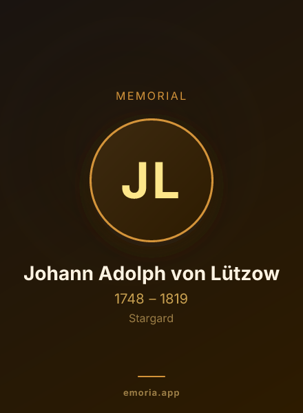 Memorial portrait of Johann Adolph von Lützow