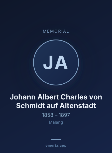 Memorial portrait of Johann Albert Charles von Schmidt auf Altenstadt