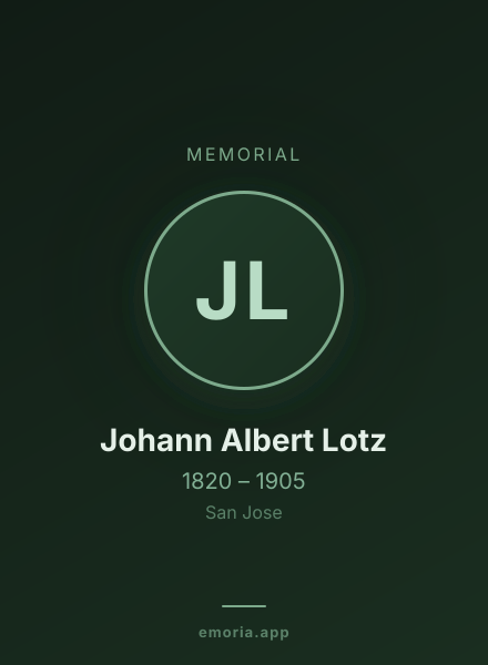 Memorial portrait of Johann Albert Lotz