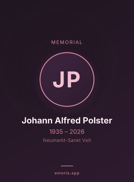 Memorial portrait of Johann Alfred Polster