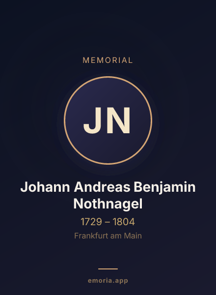 Memorial portrait of Johann Andreas Benjamin Nothnagel