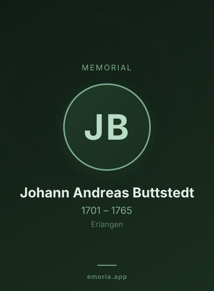 Memorial portrait of Johann Andreas Buttstedt