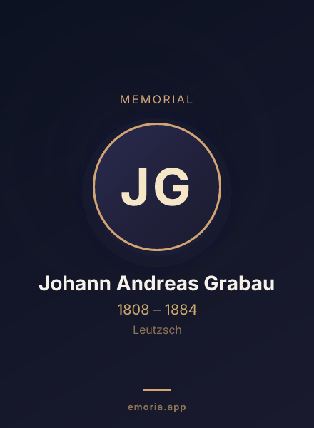 Memorial portrait of Johann Andreas Grabau