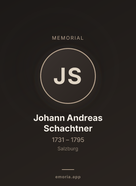 Memorial portrait of Johann Andreas Schachtner