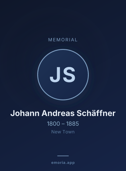 Memorial portrait of Johann Andreas Schäffner