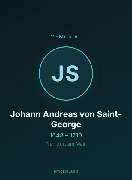 Memorial portrait of Johann Andreas von Saint-George