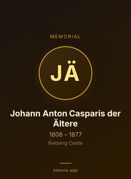 Memorial portrait of Johann Anton Casparis der Ältere