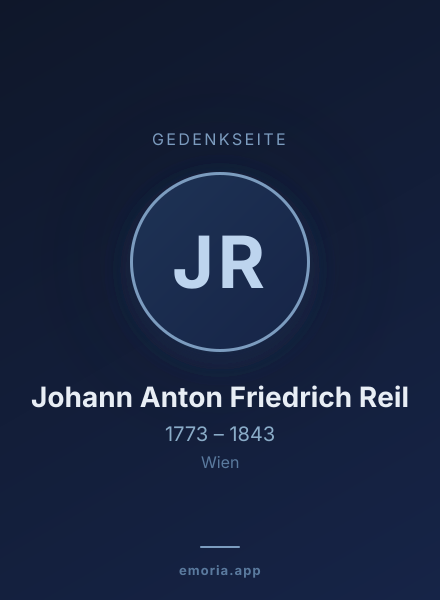 Gedenkportrait von Johann Anton Friedrich Reil