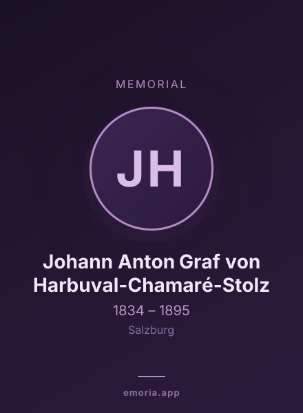 Memorial portrait of Johann Anton Graf von Harbuval-Chamaré-Stolz