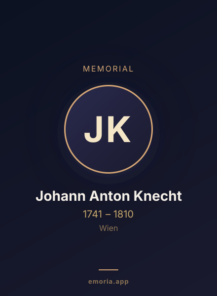 Memorial portrait of Johann Anton Knecht