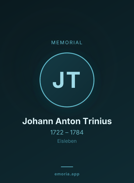 Memorial portrait of Johann Anton Trinius