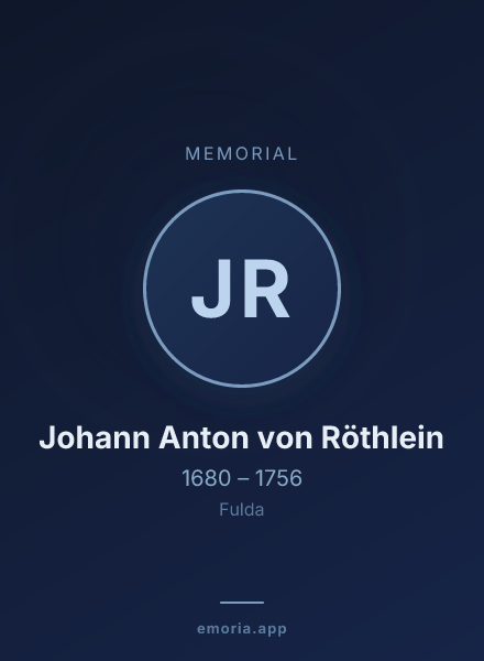 Memorial portrait of Johann Anton von Röthlein