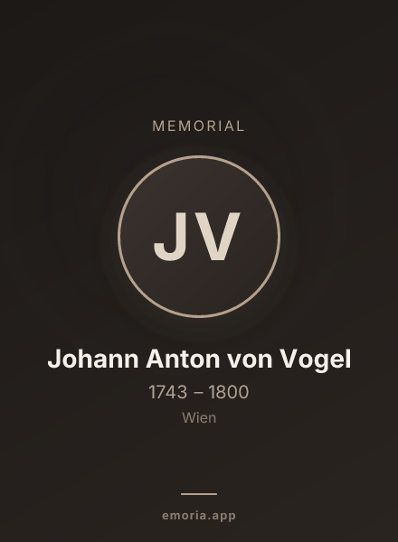 Memorial portrait of Johann Anton von Vogel