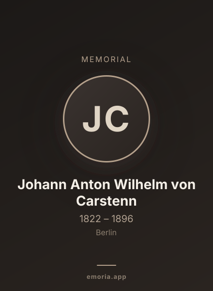 Memorial portrait of Johann Anton Wilhelm von Carstenn