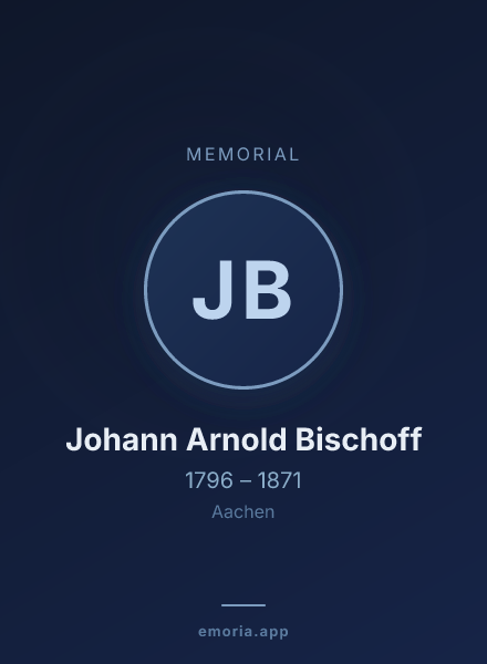 Memorial portrait of Johann Arnold Bischoff