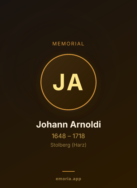 Memorial portrait of Johann Arnoldi