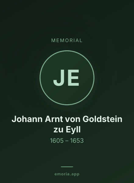 Memorial portrait of Johann Arnt von Goldstein zu Eyll