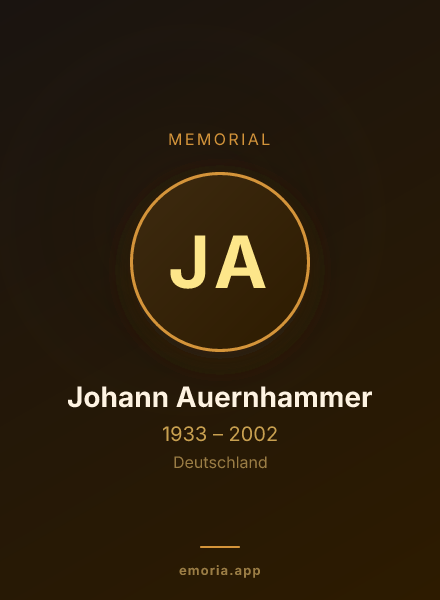 Memorial portrait of Johann Auernhammer