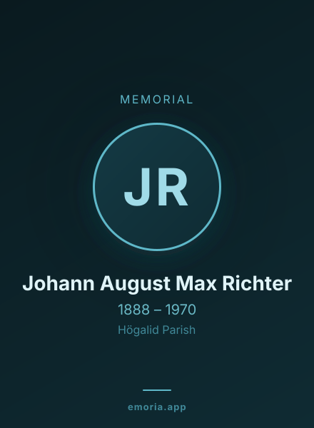 Memorial portrait of Johann August Max Richter