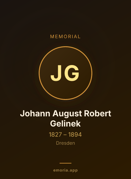 Memorial portrait of Johann August Robert Gelinek